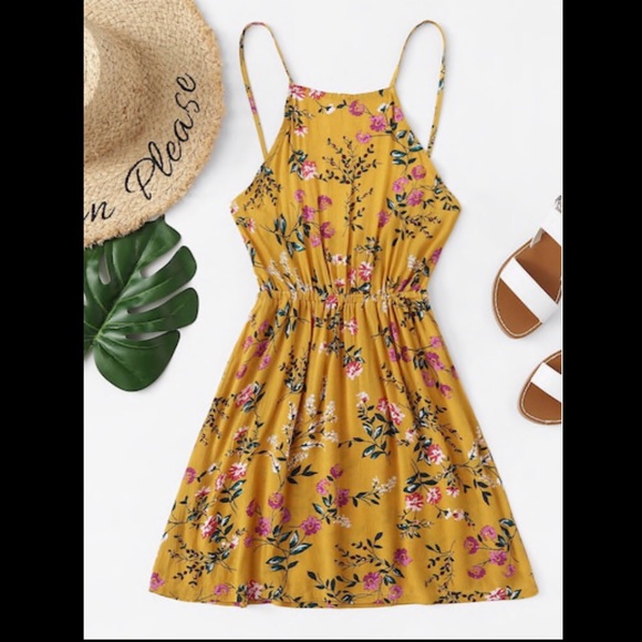 Dresses & Skirts - Tie floral print cami dress